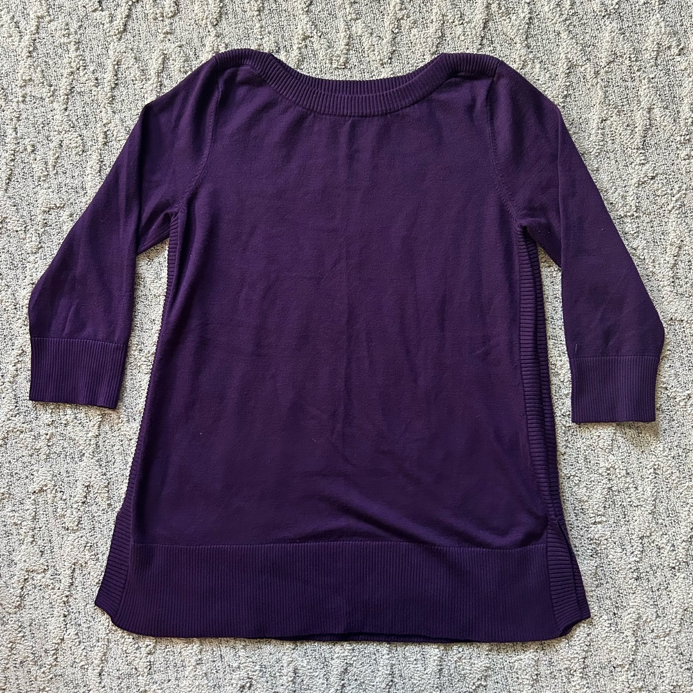 Cable & Gauge 3/4 sleeve Long Length sweater